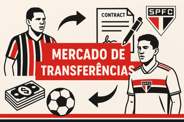 São Paulo mira superávit para 2025, avança na venda de Lucas Ferreira e afasta retorno de Toloi - Imagem do artigo original