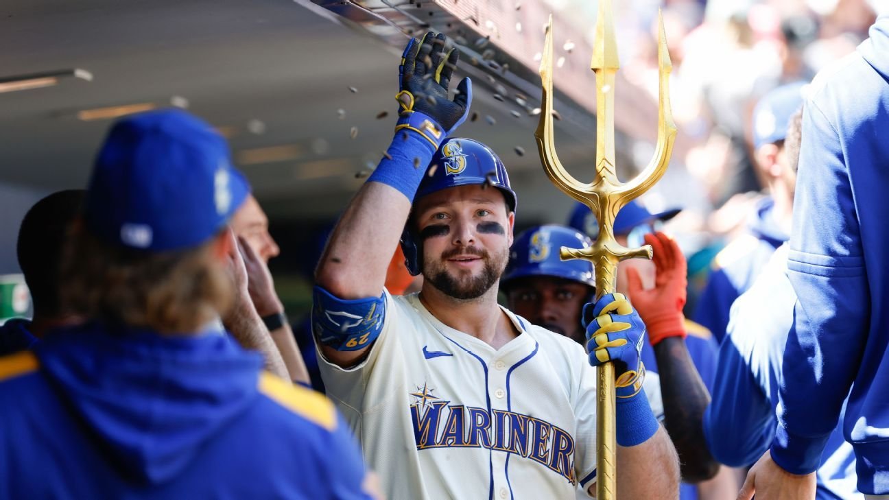 Raleigh chega ao 45º home run e mantém arrancada dos Mariners contra os Rays - Imagem do artigo
