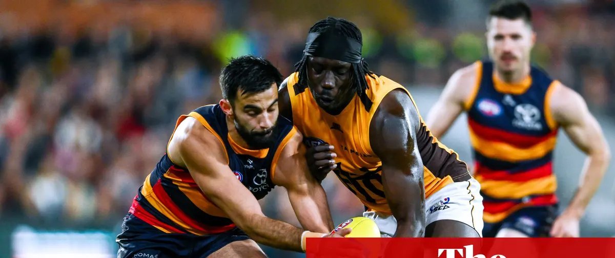 Adelaide e Hawthorn empatam início eletrizante da semifinal da AFL 2025 - Imagem do artigo