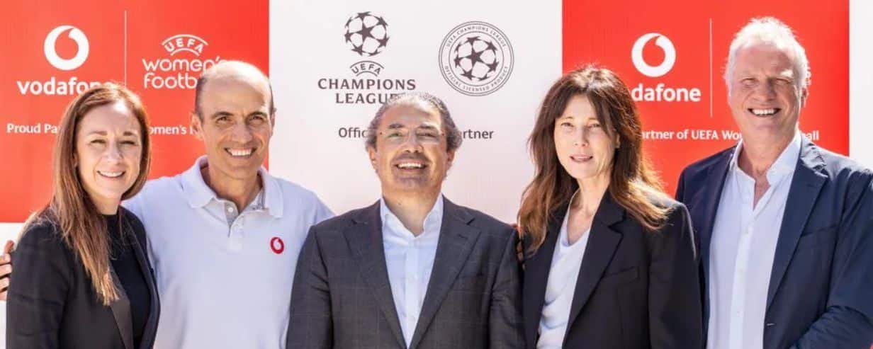 Vodafone assume patrocínio estratégico do futebol feminino da UEFA e retorna à Champions League - Imagem do artigo