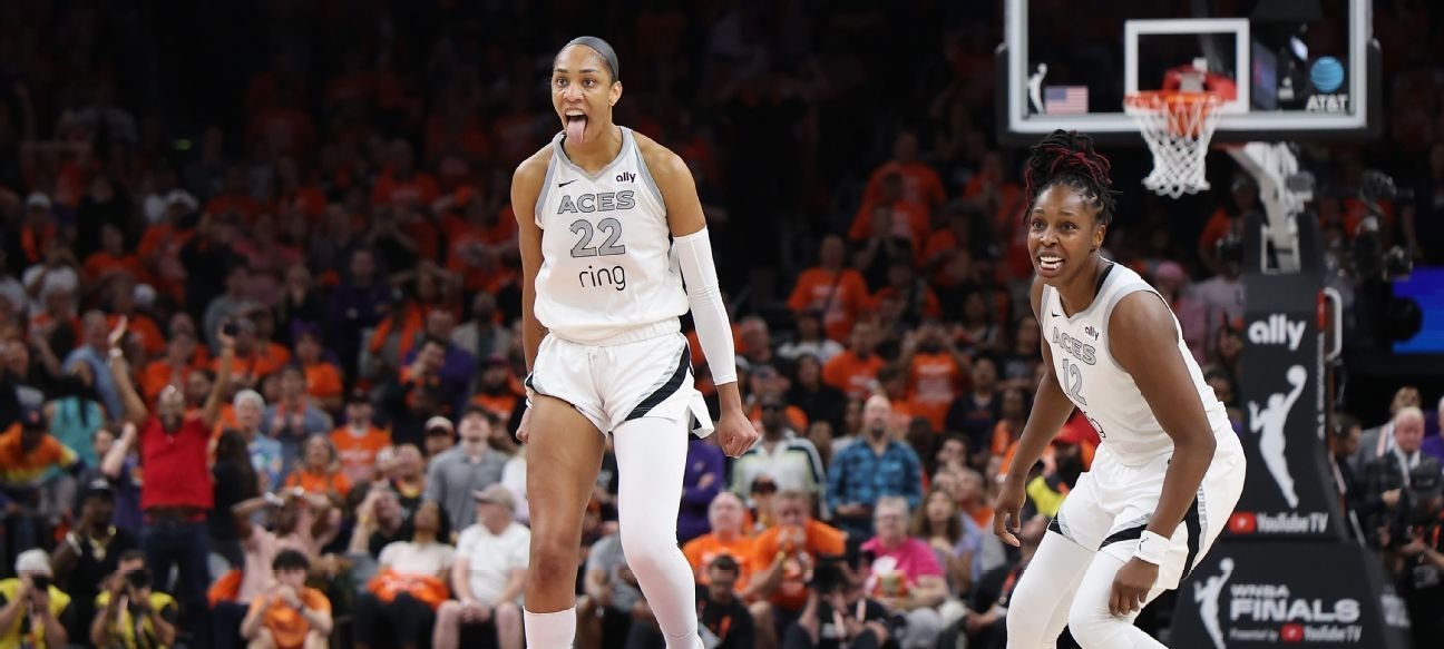 A’ja Wilson faz história e leva Las Vegas Aces ao tri da WNBA com campanha perfeita - Imagem do artigo
