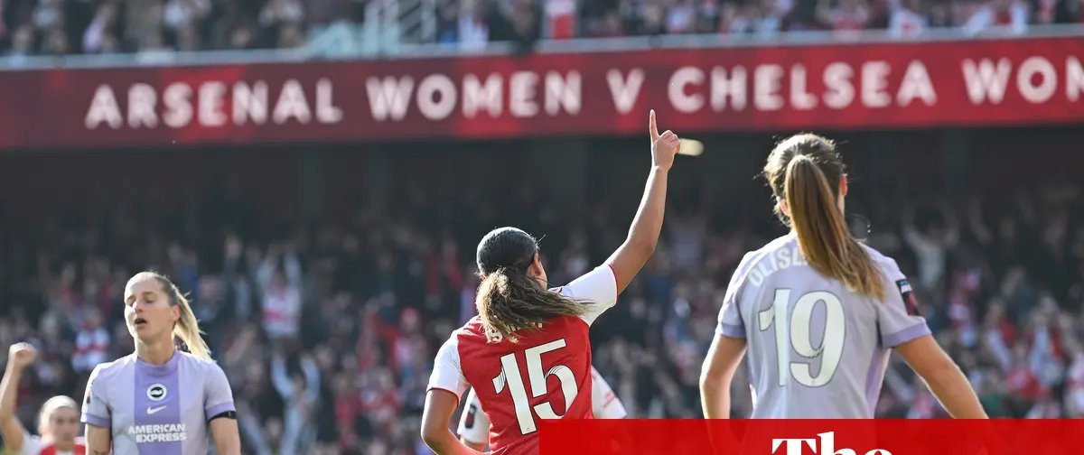 Arsenal vence Brighton, Chelsea segue na ponta e Manchester United atropela Everton na WSL - Imagem do artigo