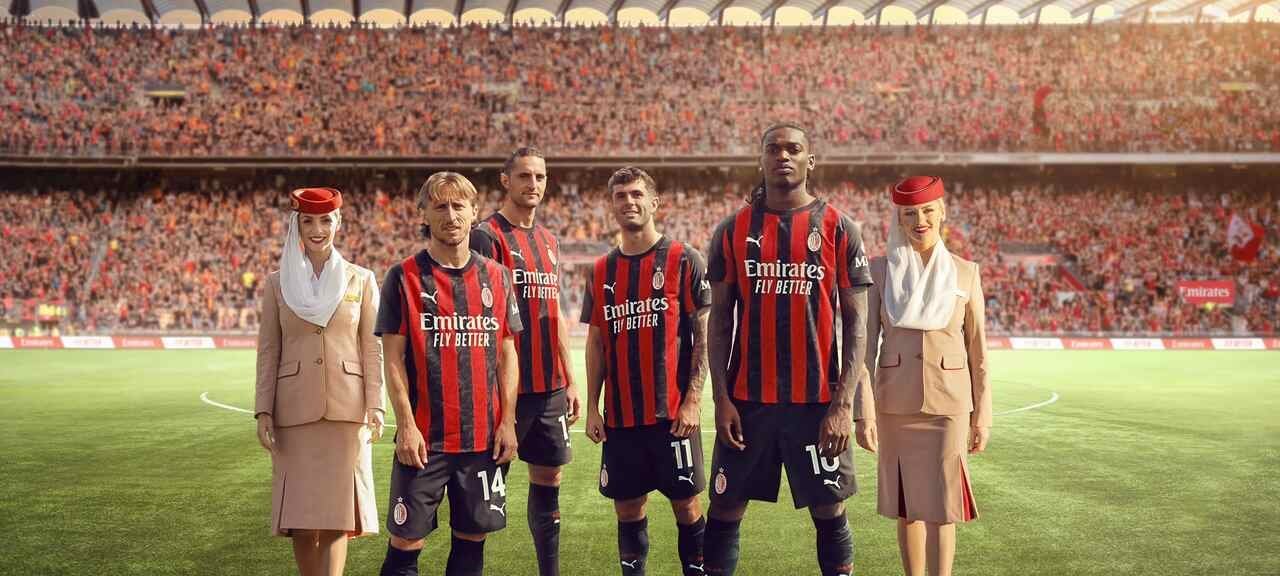 Milan renova patrocínio milionário com a Emirates por mais cinco temporadas - Imagem do artigo