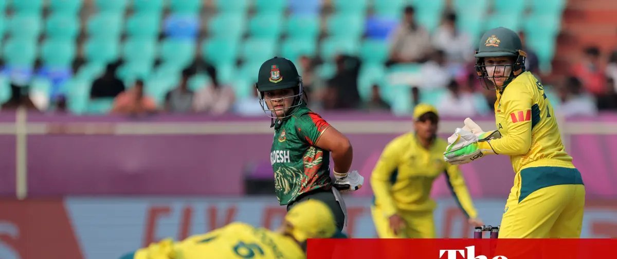 Copa do Mundo de Críquete Feminino: Austrália persegue 199 após recorde de Bangladesh - Imagem do artigo